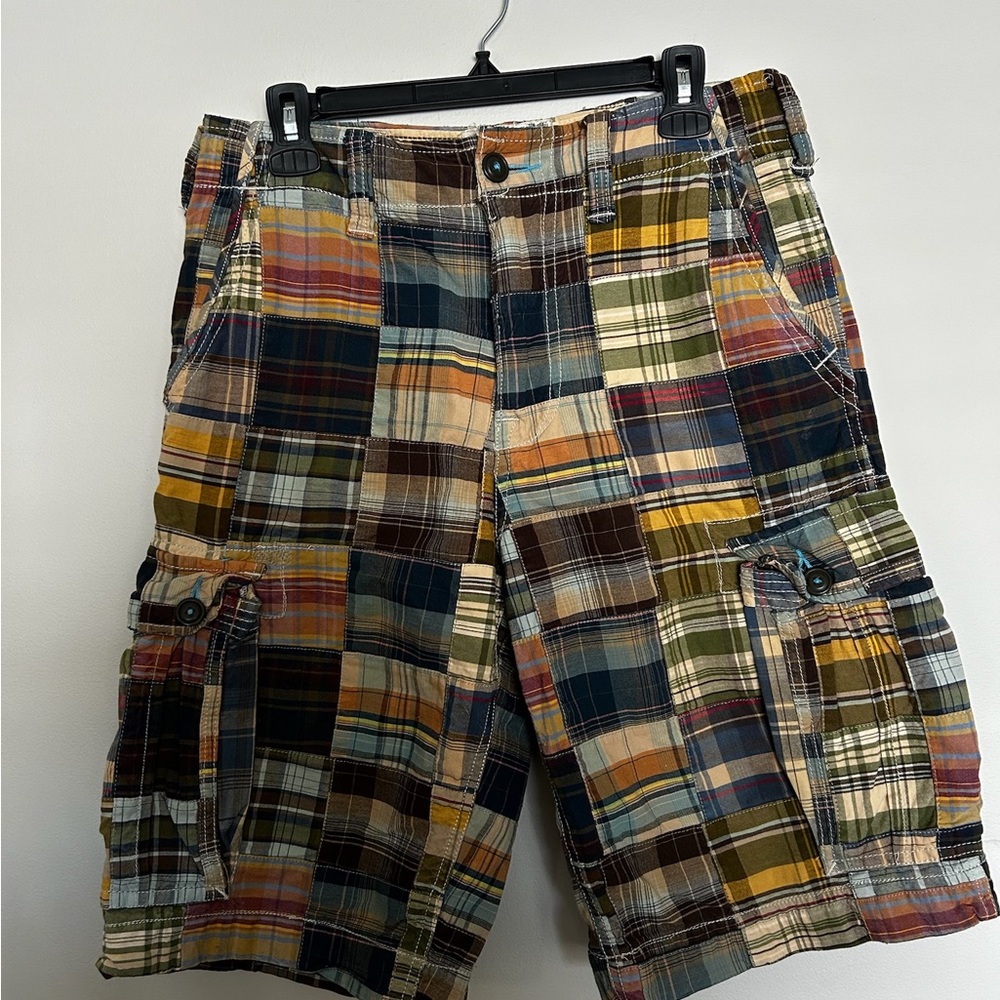 Retro American Eagle Outfitters Men's Patchwork Cargo Shorts